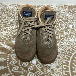 Vintage Vasque Womens Sz 7.5M Hiking Boot Beige Suede Skywalk 7546 Made in Italy